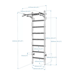 BenchK Swedish Ladder 221 Wallbar