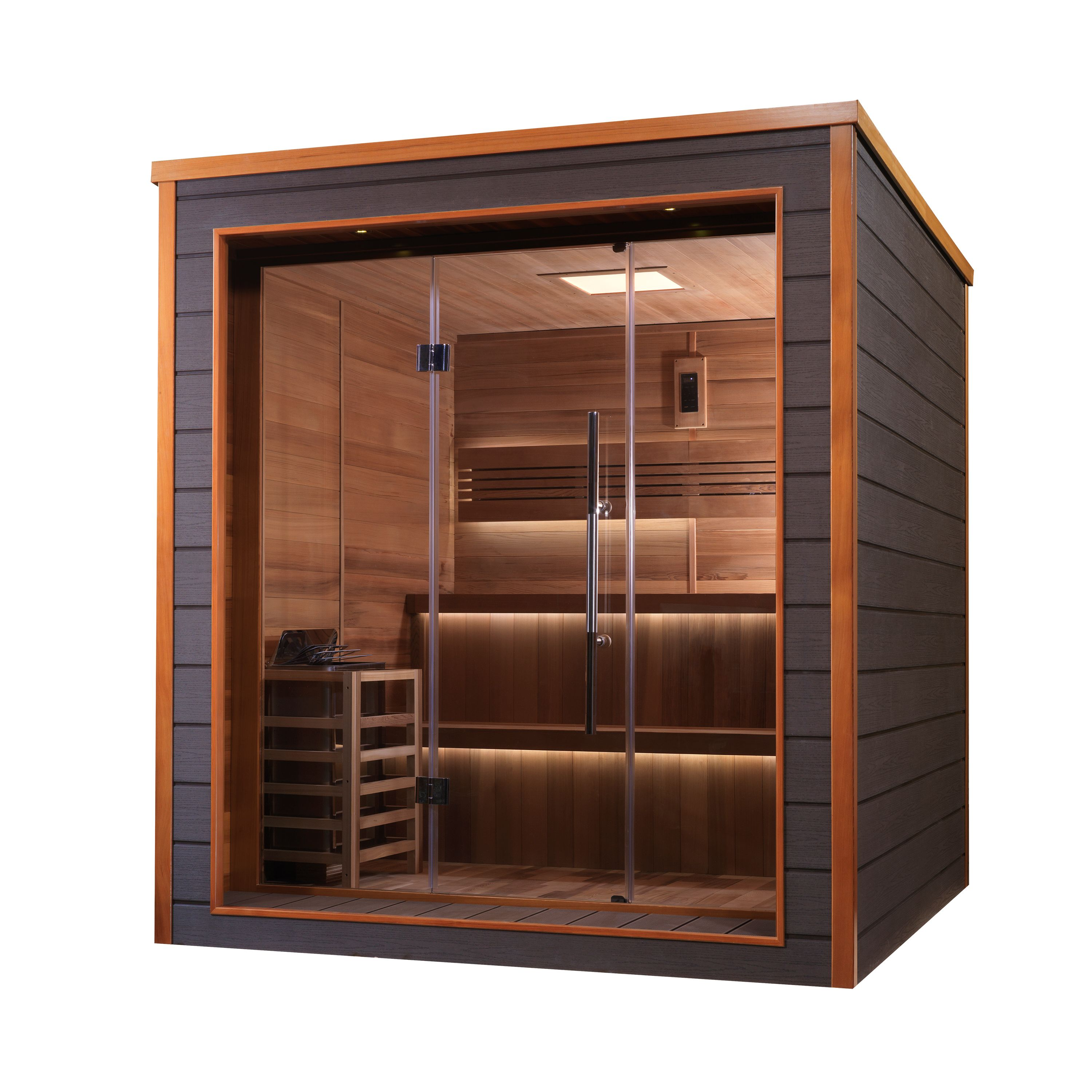 Golden Designs Bergen 6 Person Outdoor-Indoor Traditional Steam Sauna