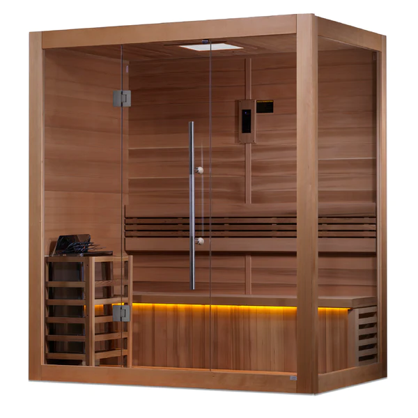 Golden Designs "Forssa Edition" 3 Person Indoor Traditional Steam Sauna