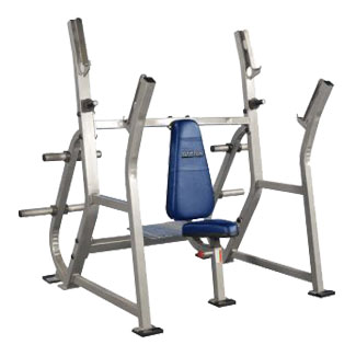 Pro Maxima PLR-200 Olympic Shoulder Press w/ Spotter Stand and Weight Storage