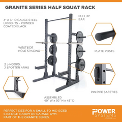 Power Systems Granite Series Half Squat Rack