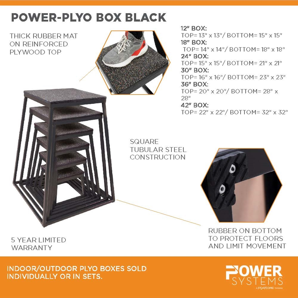 Power Systems Power-Plyo Boxes Black