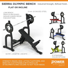 Power Systems Sierra Olympic Incline Bench