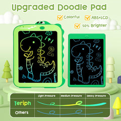 Teriph LCD Writing Tablet for Kids, Colorful Toddlers Toys Drawing Board, Educational Kid Toys, Doodle Pad Dinosaur Toys for 2 3 4 5 6 7 8 Year Old Boys Girls Birthday Party Christmas Gifts,8.5inch