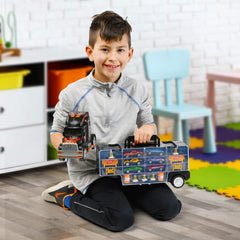 Play22 17 in 1 Kids Toys Ages 3-5, Truck Transport Car Carrier with 6 Cars, 11 Accessories, Birthday Gifts Toys for 3 Year Old Boys, Toddler Boy Toys