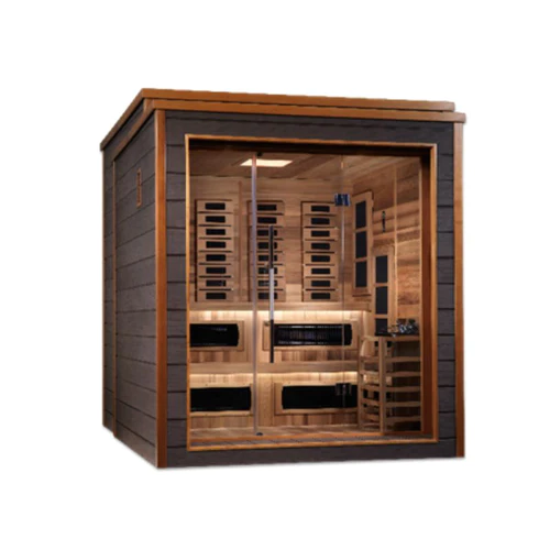 Golden Designs Visby 3 Person Outdoor-Indoor PureTech™ Hybrid Full Spectrum Sauna