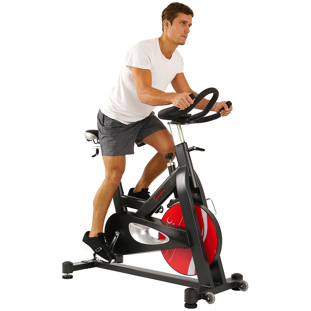 Sunny Health & Fitness Evolution Pro Magnetic Belt Drive Indoor Cycling Bike - Iron Life USA