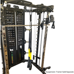 Diamond Fitness Fully Loaded Functional Trainer FT300B with Linear Bearing Smith Machine