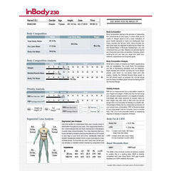 InBody Result Sheets (Pack of 3 Boxes)