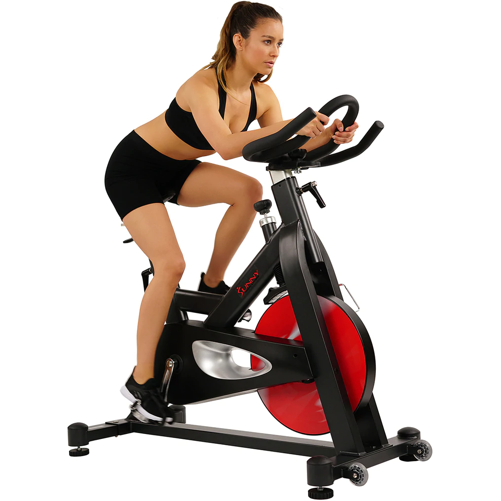Sunny Health & Fitness Evolution Pro Magnetic Belt Drive Indoor Cycling Bike - Iron Life USA