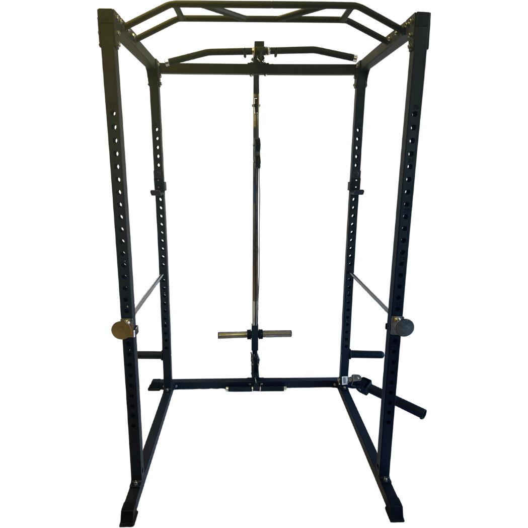 Diamond Fitness Power Rack Fully Loaded WR100 with Dip Bars, Landmine, and High Low Pulley