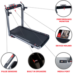 Sunny Health & Fitness SpaceFlex Running Treadmill - Iron Life USA