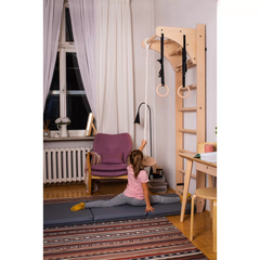 BenchK 111 + A204 - Wooden Wall Bar for kids room