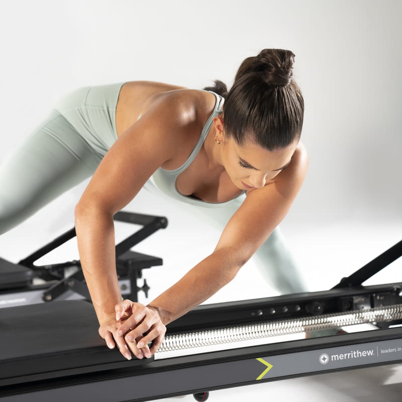 Merrithew Pilates MPX Reformer Package with Vertical Stand – Iron
