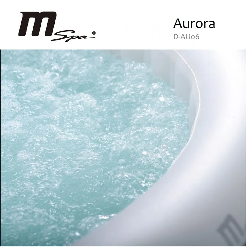 Mspa Aurora Bubble Hot Tub - 6 Person Inflatable Bubble Spa (D-AU06) - Iron Life USA