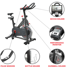 Sunny Health & Fitness Pro II Magnetic Indoor Cycling Bike - Iron Life USA