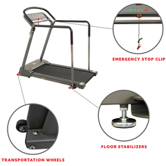 Sunny Health & Fitness Recovery Walking Treadmill with Handrail - Iron Life USA
