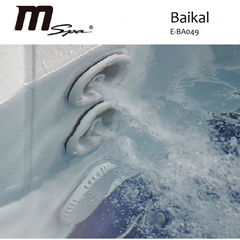 Mspa Baikal Hydro Message Hot Tub - 4 Person Inflatable Bubble Spa (E‐BA049) - Iron Life USA