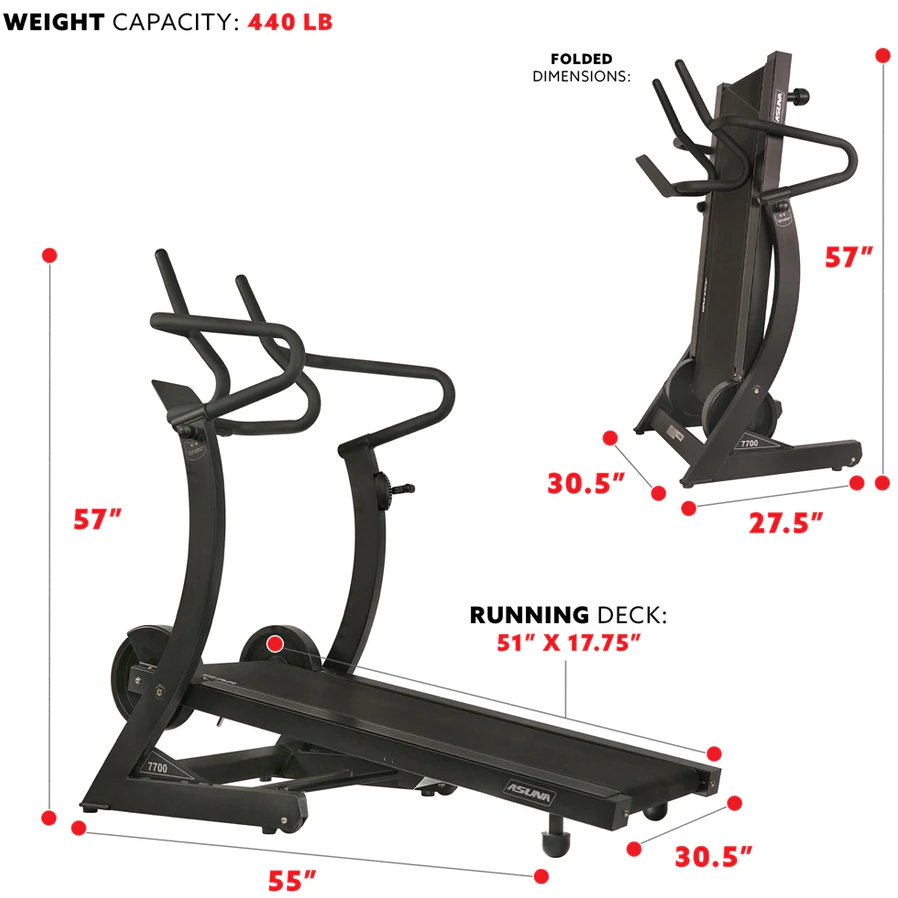 Sunny Health & Fitness Asuna Heavy Duty Manual Treadmill - Iron Life USA