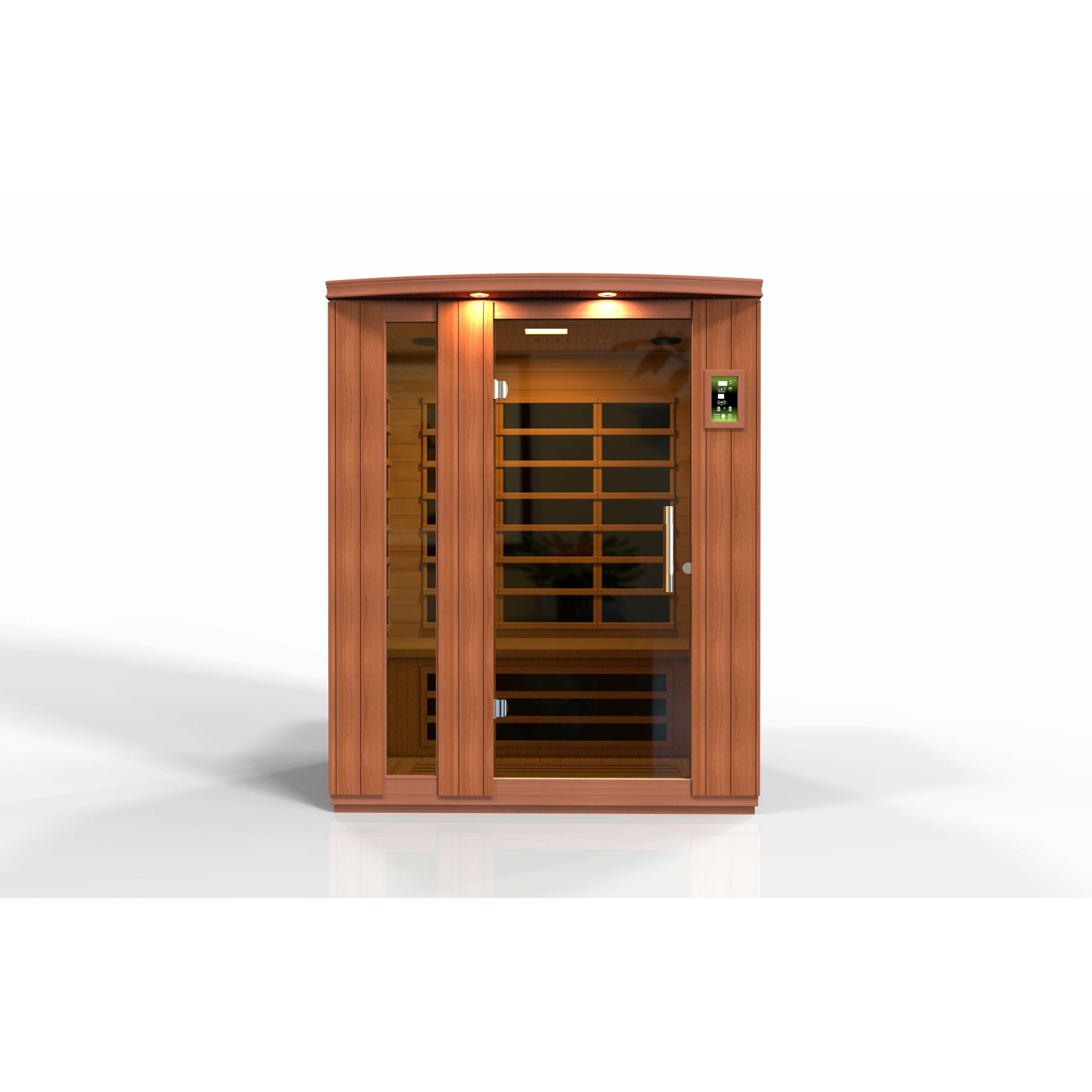 Dynamic Lugano 3 Person Ultra Low EMF FAR Infrared Sauna (Canadian Hemlock) - Iron Life USA