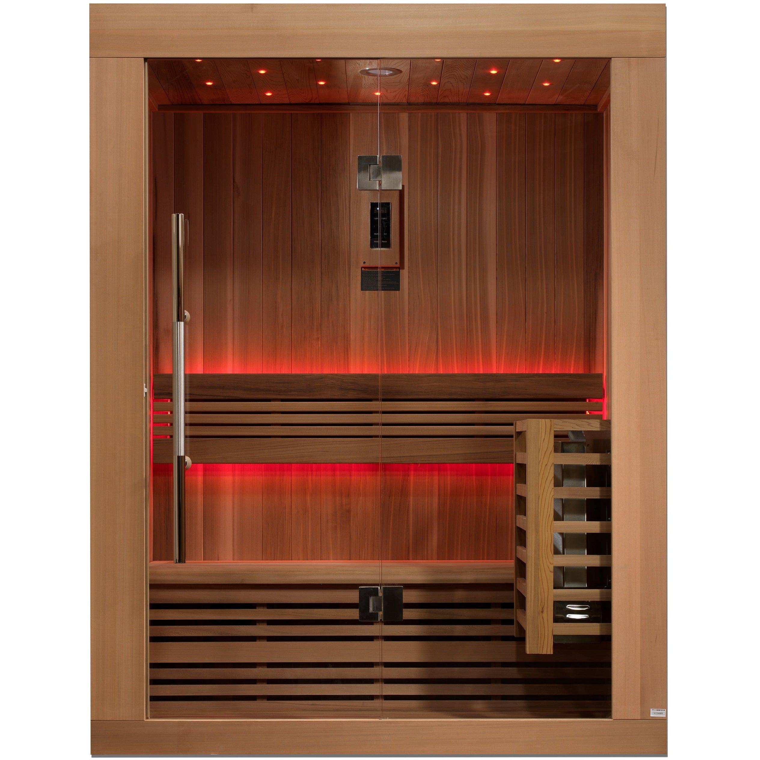 Golden Designs Sundsvall Edition 2 Person Traditional Steam Sauna - Canadian Red Cedar - Iron Life USA